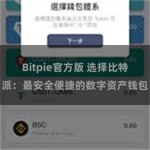 Bitpie官方版 选择比特派：最安全便捷的数字资产钱包