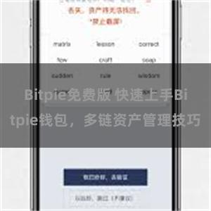 Bitpie免费版 快速上手Bitpie钱包，多链资产管理技巧