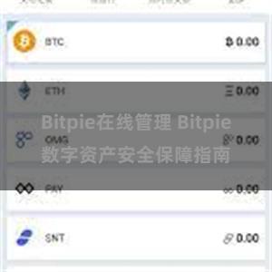 Bitpie在线管理 Bitpie数字资产安全保障指南