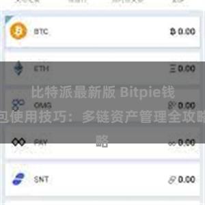 比特派最新版 Bitpie钱包使用技巧：多链资产管理全攻略