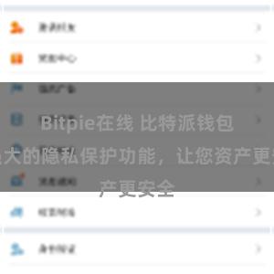 Bitpie在线 比特派钱包：强大的隐私保护功能，让您资产更安全