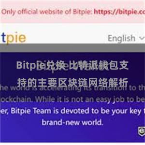 Bitpie兑换 比特派钱包支持的主要区块链网络解析