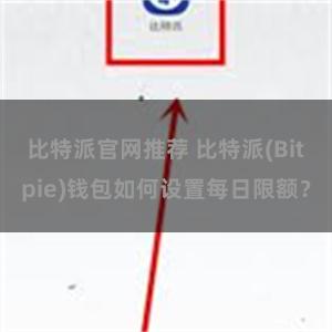 比特派官网推荐 比特派(Bitpie)钱包如何设置每日限额？