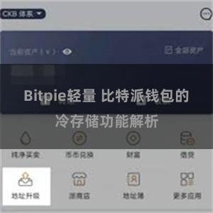 Bitpie轻量 比特派钱包的冷存储功能解析